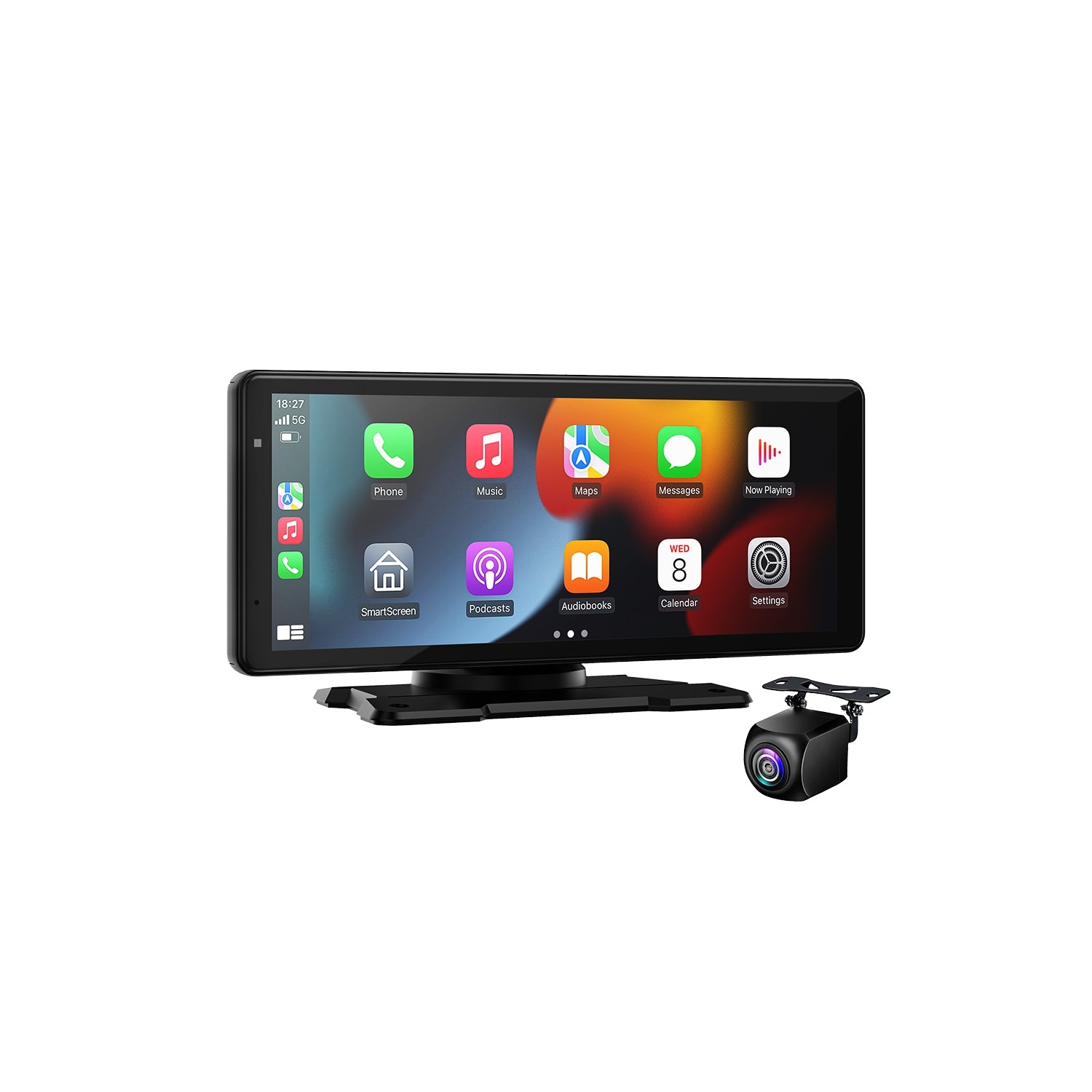 מסך חכם לרכב עם מצלמה